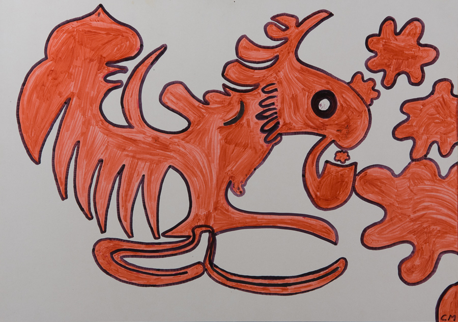 pipe smoking poultry - piprökande fjäderfä